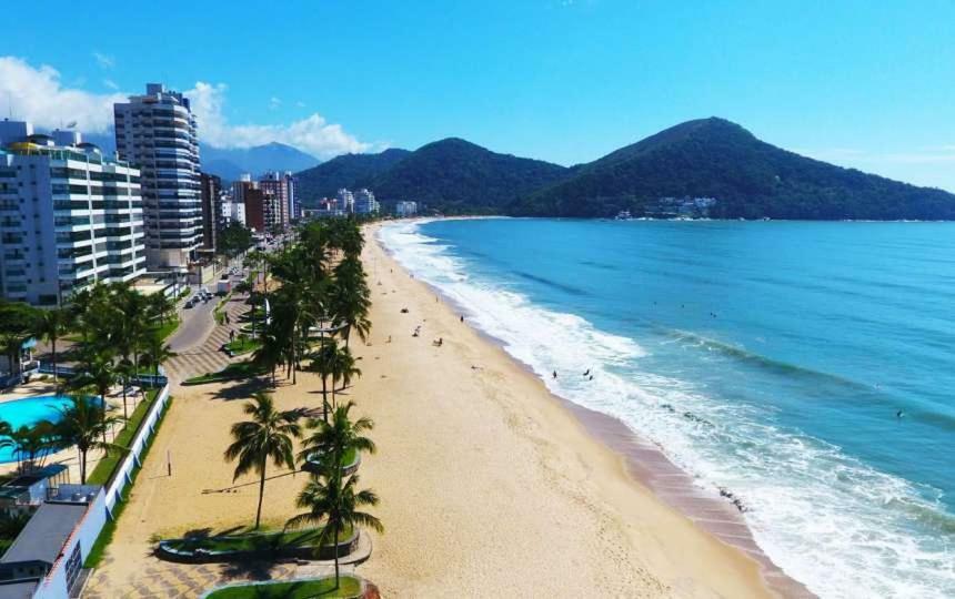 Ap Na Avenida Da Praia 卡拉瓜塔图巴 外观 照片